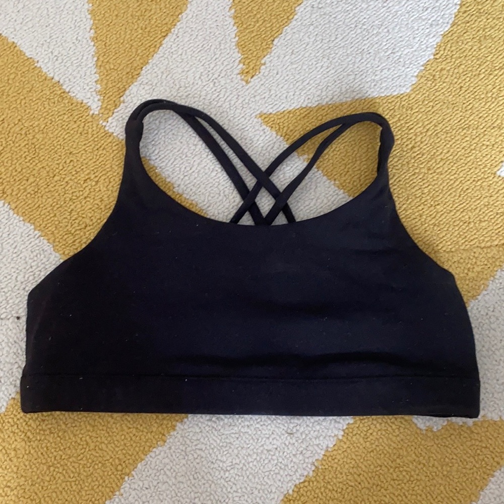 KIDS BLACK ATHELTA SPORTS BRA